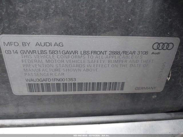 2015 AUDI A8 L WAU3GAFD1FN001353 Photo 8