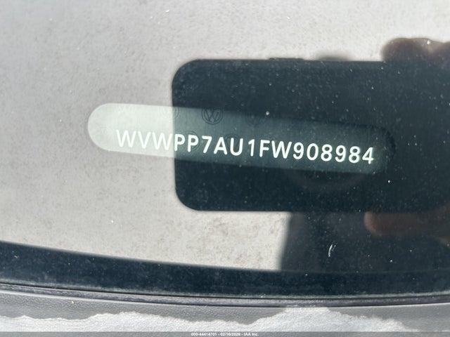 WVWPP7AU1FW908984 Volkswagen E-golf Sel Premium