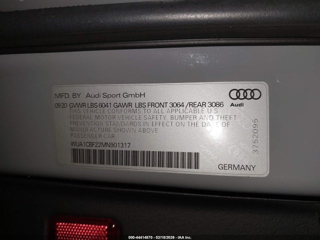 2021 AUDI RS 6 AVANT WUA1CBF22MN901317 Photo 8
