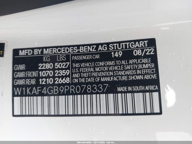 2023 MERCEDES-BENZ C 300 W1KAF4GB9PR078337 Photo 8