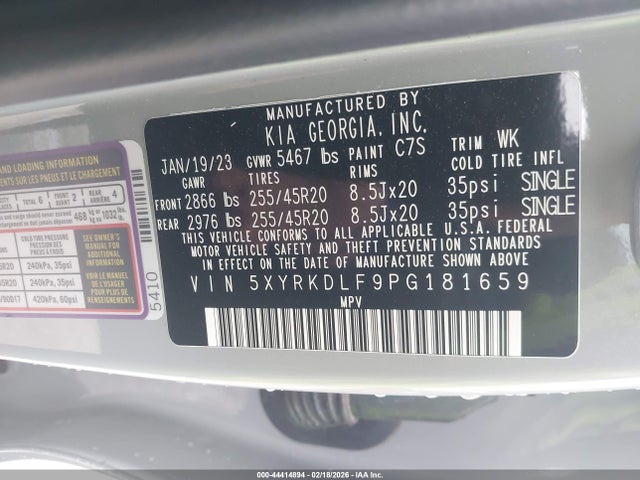 2023 KIA SORENTO 5XYRKDLF9PG181659 Photo 8