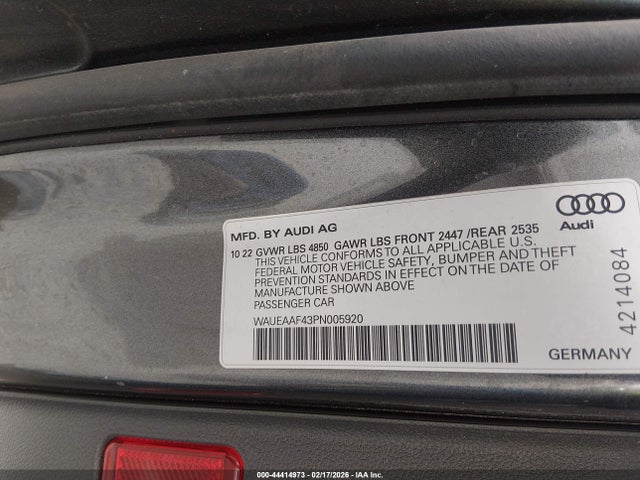 2023 AUDI A4 WAUEAAF43PN005920 Photo 8