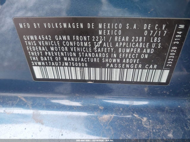 2018 VOLKSWAGEN GOLF ALLTRACK 3VWH17AU7JM750906 Photo 8