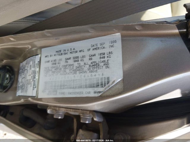 Aukcja sprzedaży 2000 Mitsubishi Galant Ls V6, vin: 4A3AA56L5YE046418, numer aukcji: 44415079