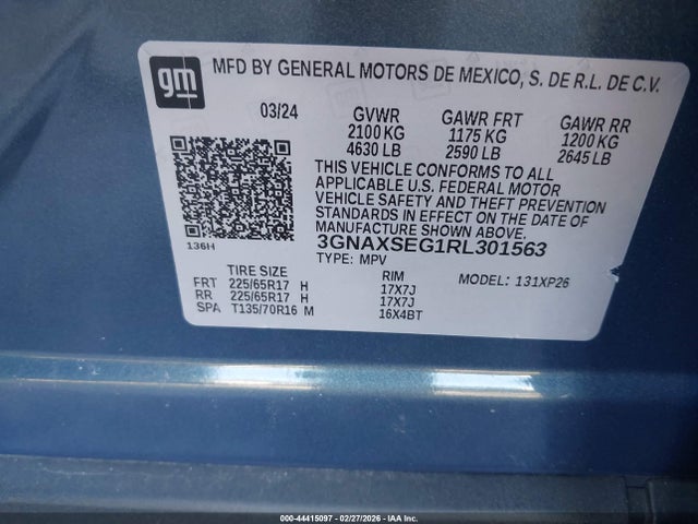 2024 CHEVROLET EQUINOX 3GNAXSEG1RL301563 Photo 8