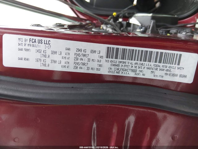 1C4RJFAG4HC778668 Jeep Grand Cherokee Laredo 4x4