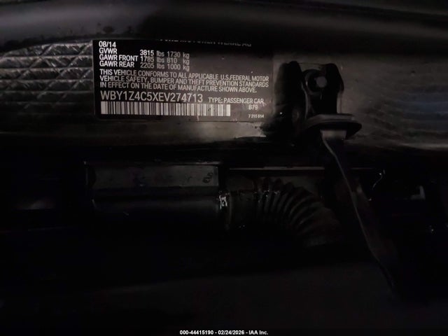 WBY1Z4C5XEV274713 BMW I3 Base W/range Extender