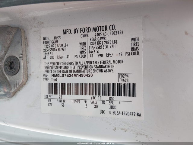 NM0LS7E24M1490420 Ford Transit Connect Xl