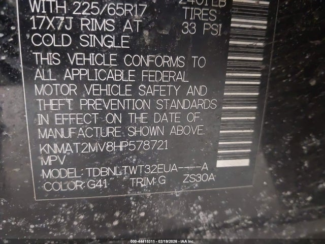 2017 NISSAN ROGUE KNMAT2MV8HP578721 Photo 8