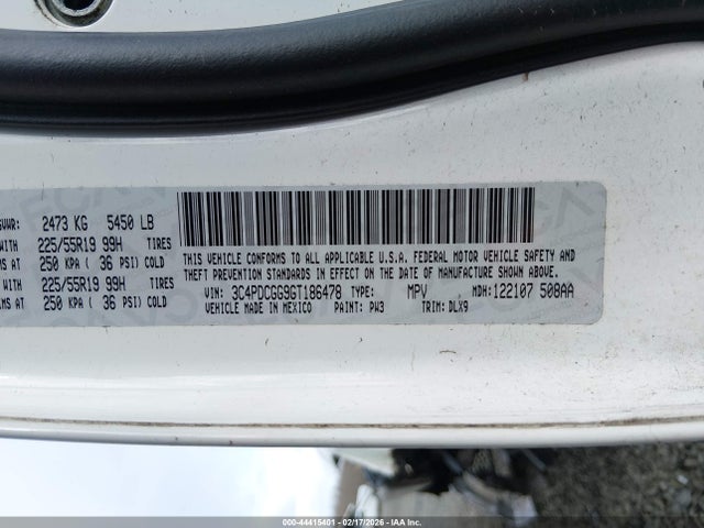 3C4PDCGG9GT186478 Dodge Journey Crossroad Plus