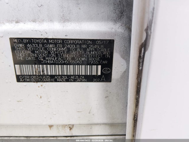 2017 LEXUS IS 200T JTHBA1D20H5055083 Photo 8