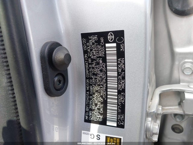 Продаж на аукціоні авто 2022 Toyota Corolla Le, vin: JTDEPMAE9N3012642, номер лоту: 44415441