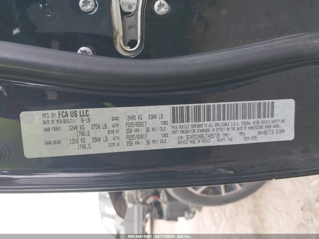44415501 :رقم المزاد ، 3C4PDCAB8JT495718 vin ، 2018 Dodge Journey Se مزاد بيع