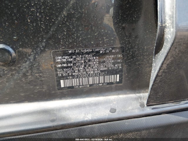 Aukcja sprzedaży 2025 Subaru Crosstrek Premium, vin: JF2GUHDC4S8343857, numer aukcji: 44415531