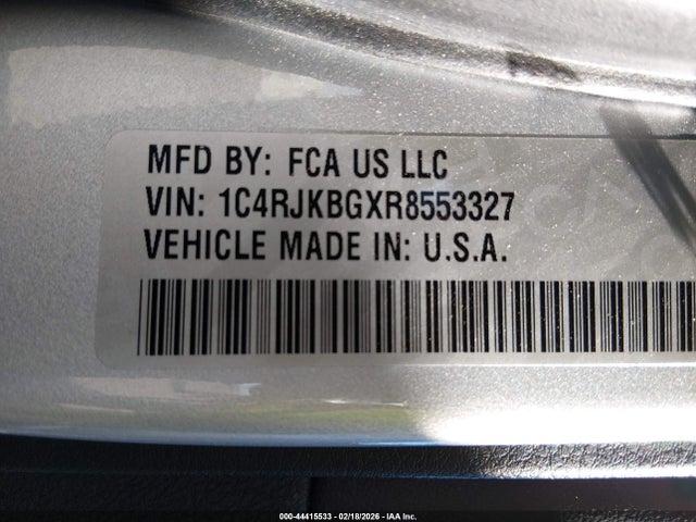 1C4RJKBGXR8553327 Jeep Grand Cherokee L Limited 4x4