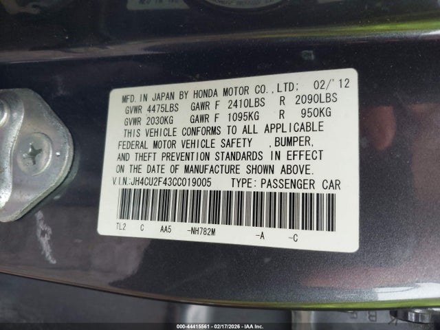 2012 ACURA TSX JH4CU2F43CC019005 Photo 8