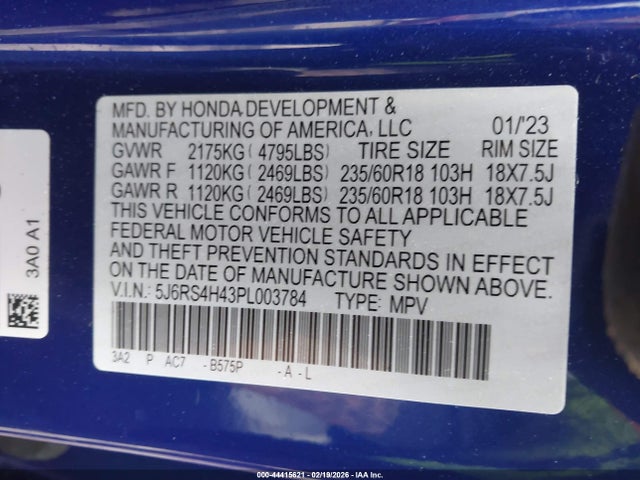 2023 HONDA CR-V 5J6RS4H43PL003784 Photo 8
