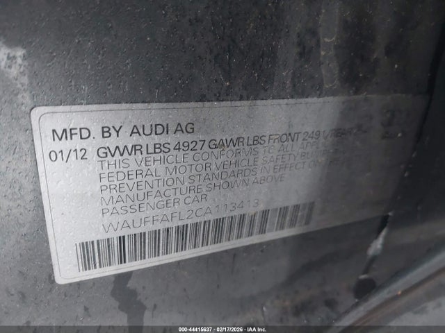 2012 AUDI A4 WAUFFAFL2CA113413 Photo 8