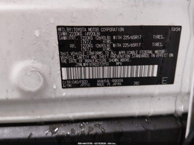 JTMLWRFV0RD272850 Toyota Rav4 Hybrid Le