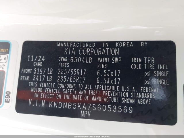 2025 KIA CARNIVAL MPV HYBRID KNDNB5KA7S6053569 Photo 8