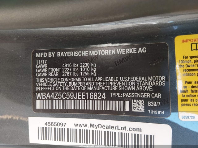 2018 BMW 440I WBA4Z5C59JEE16824 Photo 8