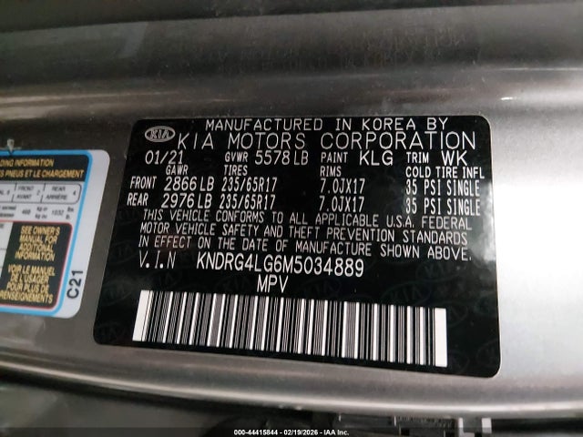 2021 KIA SORENTO HYBRID KNDRG4LG6M5034889 Photo 8