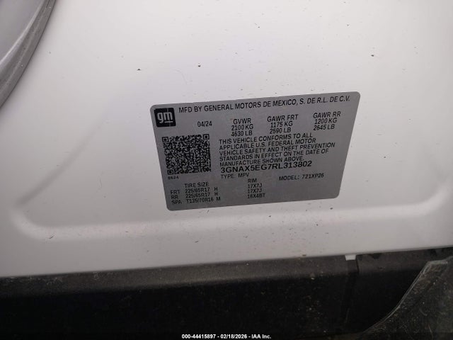 Chevrolet Equinox Awd 1fl 2024 3GNAX5EG7RL313802 Image 9