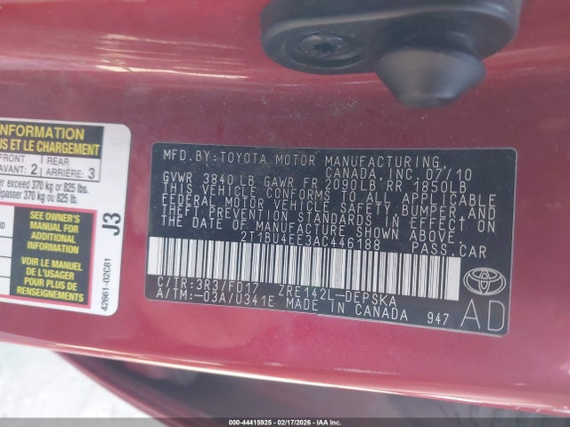 2010 TOYOTA COROLLA 2T1BU4EE3AC446188 Photo 8