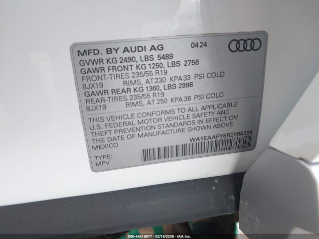 2024 AUDI Q5 WA1EAAFY6R2096394 Photo 8