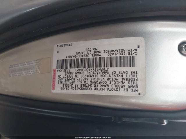 2004 LEXUS SC 430 JTHFN48YX40050423 Photo 8