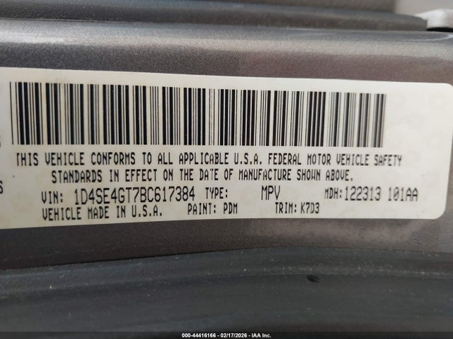 2011 DODGE DURANGO 1D4SE4GT7BC617384 Photo 8