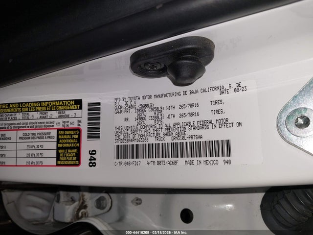 3TMDZ5BN4PM163268 Toyota Tacoma Trd Off Road