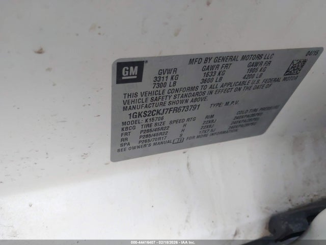 Продаж на аукціоні авто 2015 Gmc Yukon Denali, vin: 1GKS2CKJ7FR673791, номер лоту: 44416407