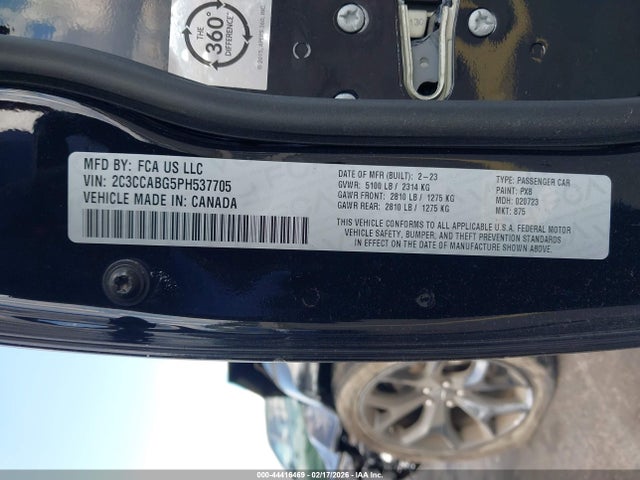 Продажа на аукционе авто 2023 Chrysler 300 300s, vin: 2C3CCABG5PH537705, номер лота: 44416469