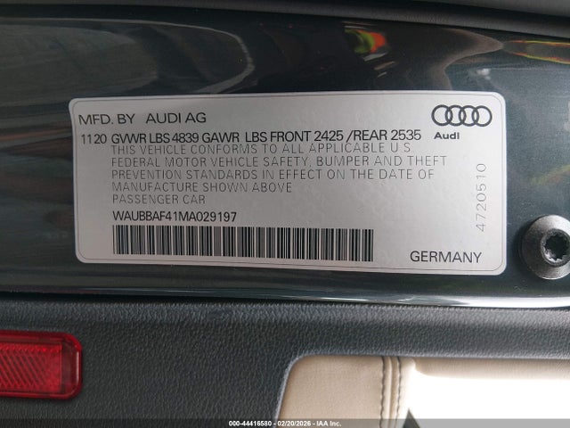 2021 AUDI A4 WAUBBAF41MA029197 Photo 8