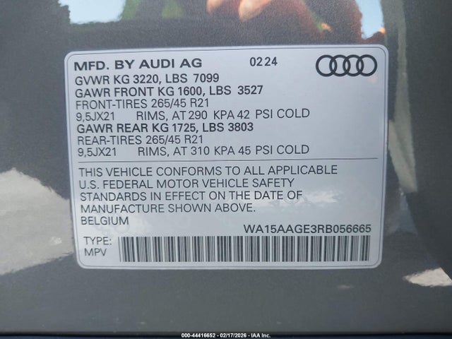 2024 AUDI Q8 E-TRON WA15AAGE3RB056665 Photo 8