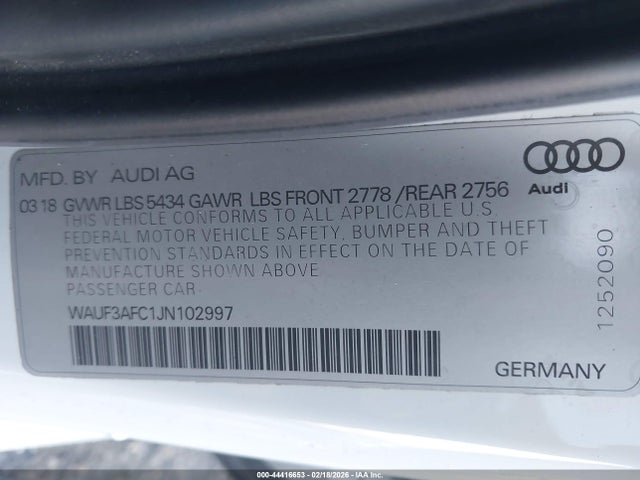 2018 AUDI A6 WAUF3AFC1JN102997 Photo 8