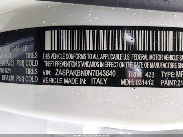 2022 ALFA ROMEO STELVIO ZASPAKBN9N7D43640 Photo 8