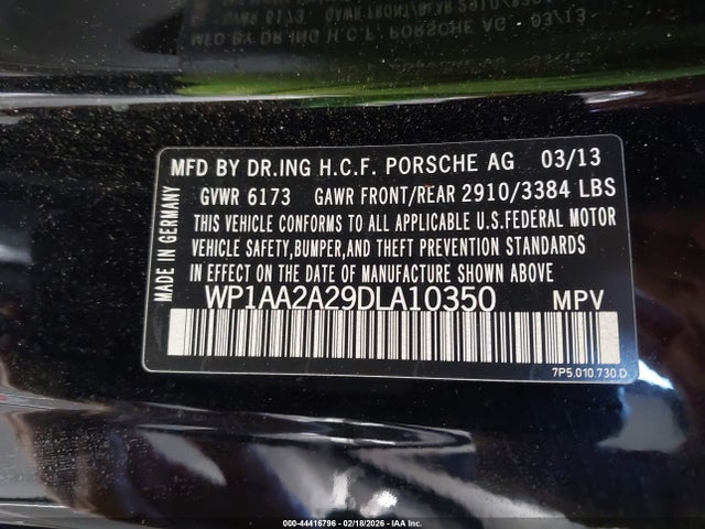 2013 PORSCHE CAYENNE WP1AA2A29DLA10350 Photo 8