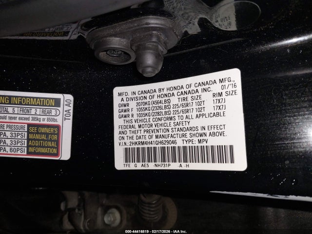 Honda CR-V SE 2016 2HKRM4H41GH629046 Image 9
