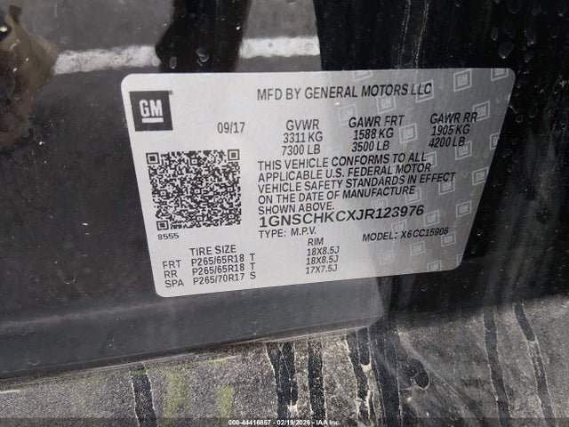 Chevrolet Suburban Lt 2018 1GNSCHKCXJR123976 Image 9