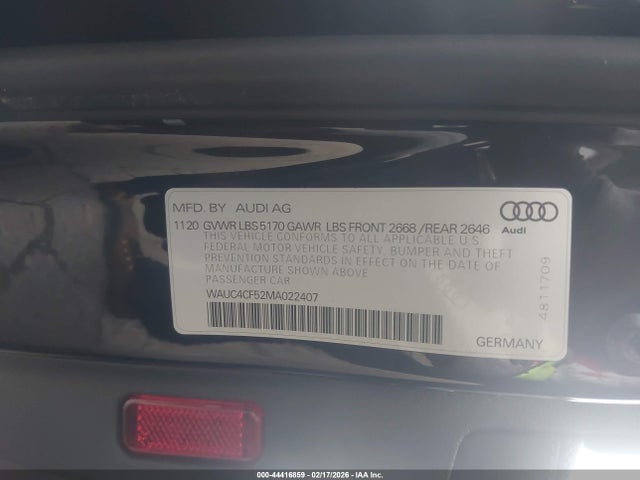 2021 AUDI S5 SPORTBACK WAUC4CF52MA022407 Photo 8