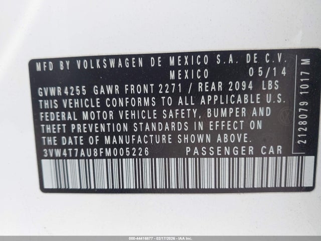 3VW4T7AU8FM005226 Volkswagen Golf Gti 2.0t Se 4-door
