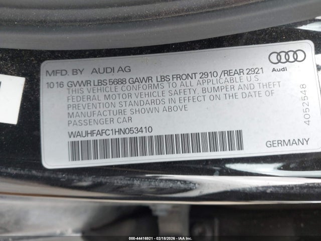 2017 AUDI S6 WAUHFAFC1HN053410 Photo 8