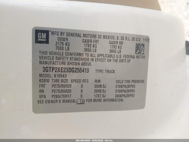2013 GMC SIERRA 1500 3GTP2XE23DG256419 Photo 8