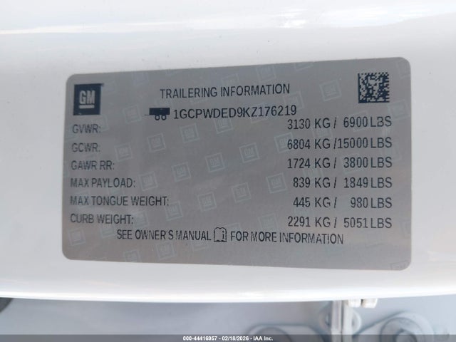 1GCPWDED9KZ176219 Chevrolet Silverado 1500 Rst
