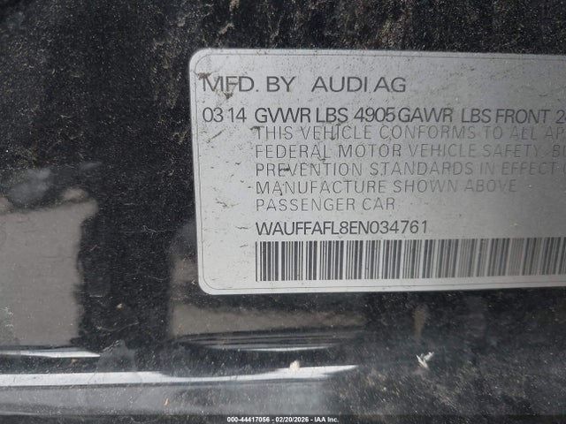 Audi A4 2.0t Premium 2014 WAUFFAFL8EN034761 Image 9