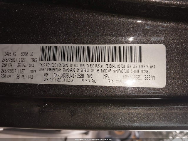 1C4HJXDG8JW171528 Jeep Wrangler Unlimited Sport 4x4