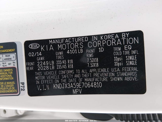KIA Soul ! 2014 KNDJX3A59E7064810 Image 9