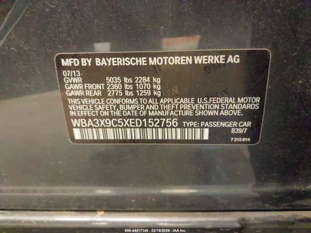 WBA3X9C5XED152756 BMW 335i Gran Turismo Xdrive